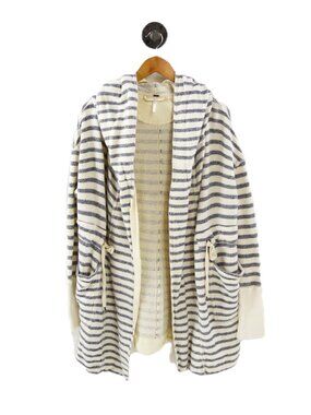 Free People stripe hooded woven jacket #220-58